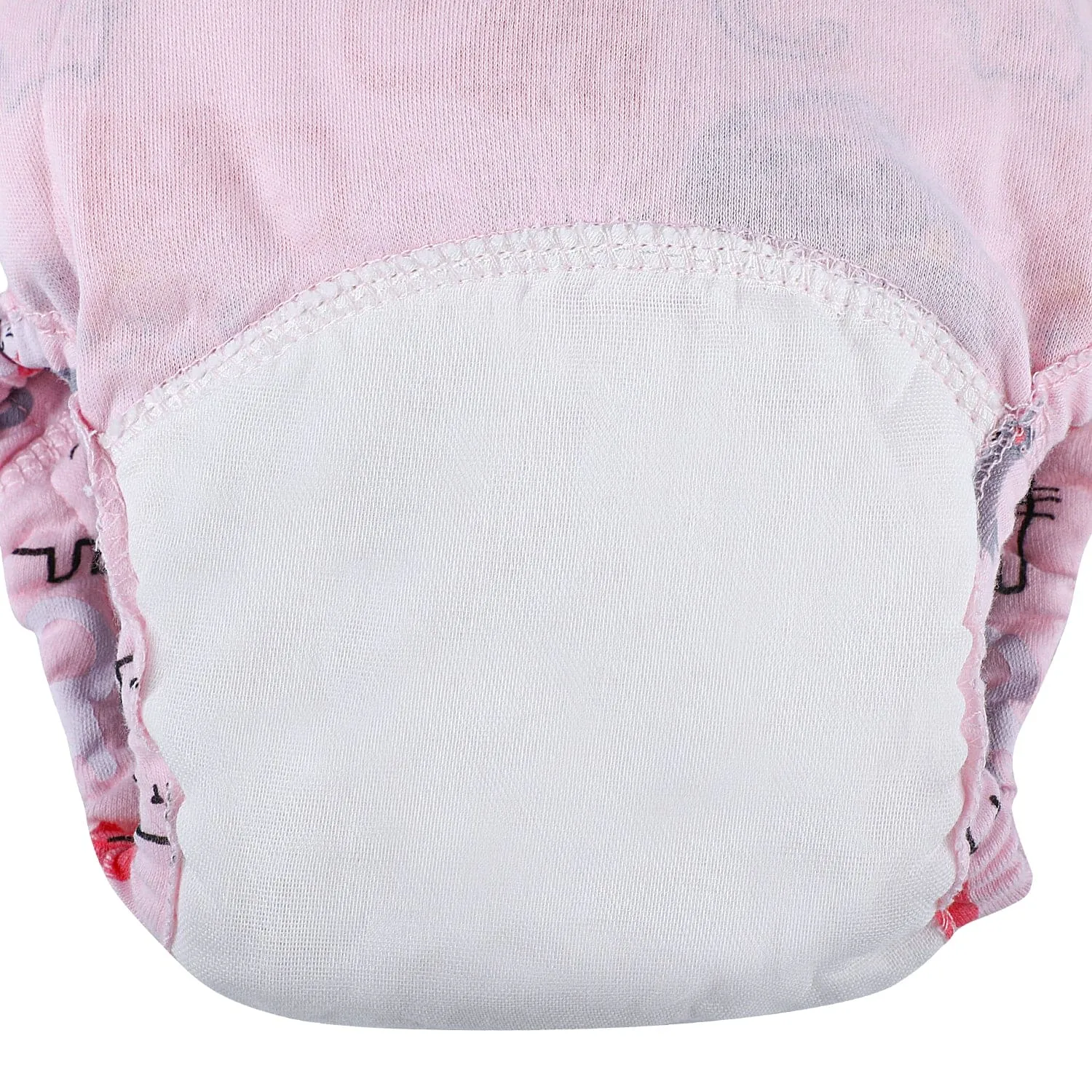 Star Kitty Reusable Cloth Training Pants Clothing Accessory Diaper Panty 2 Pcs - Multicolour