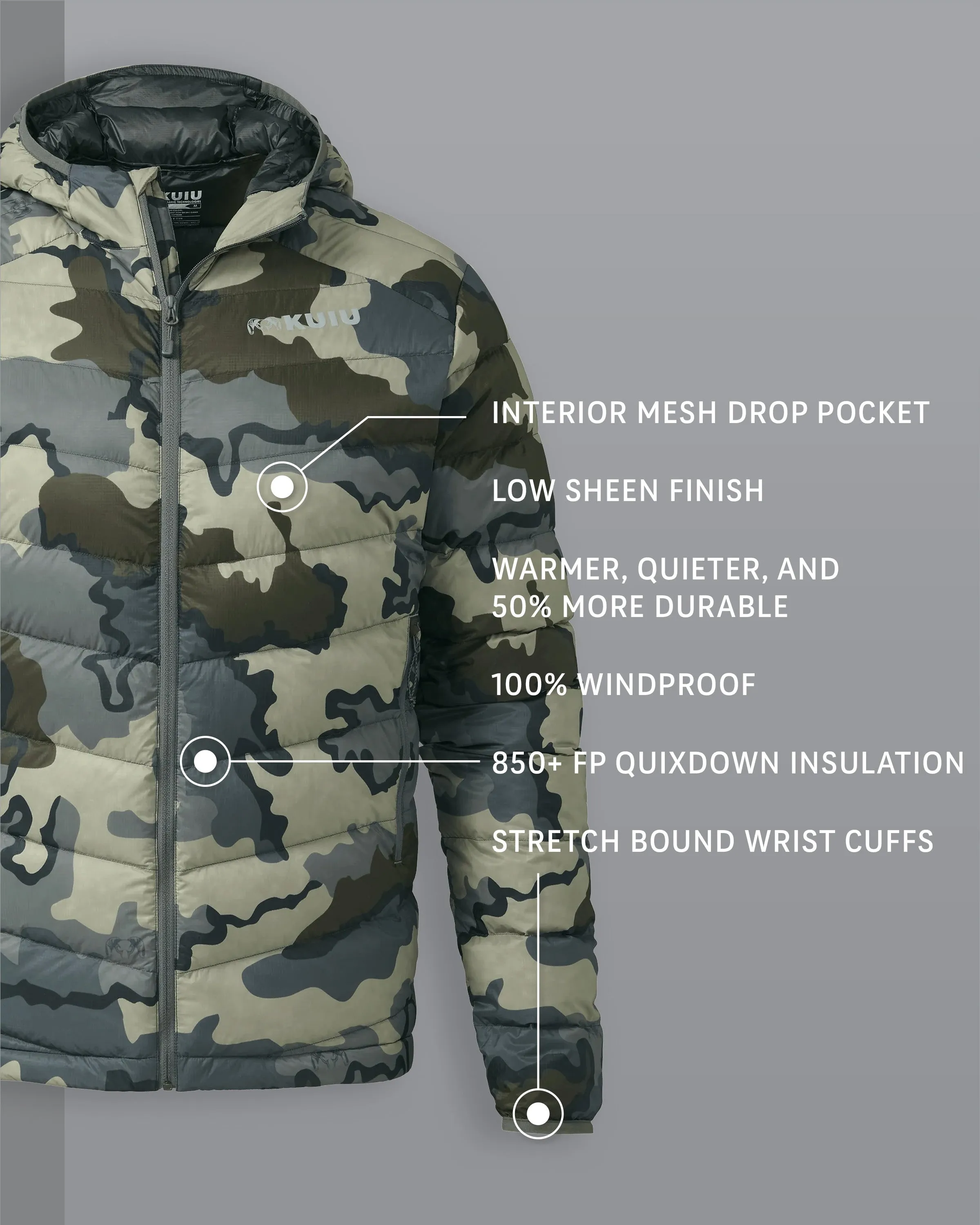 Super Down LT Hooded Jacket | Vias