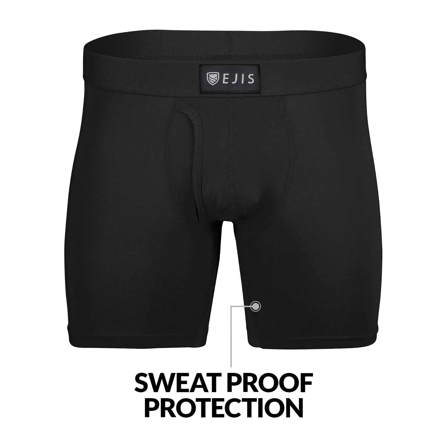 Sweat Proof Men's Boxer Briefs with Fly - Mix 9-Pack (5x Black, 4x Green)