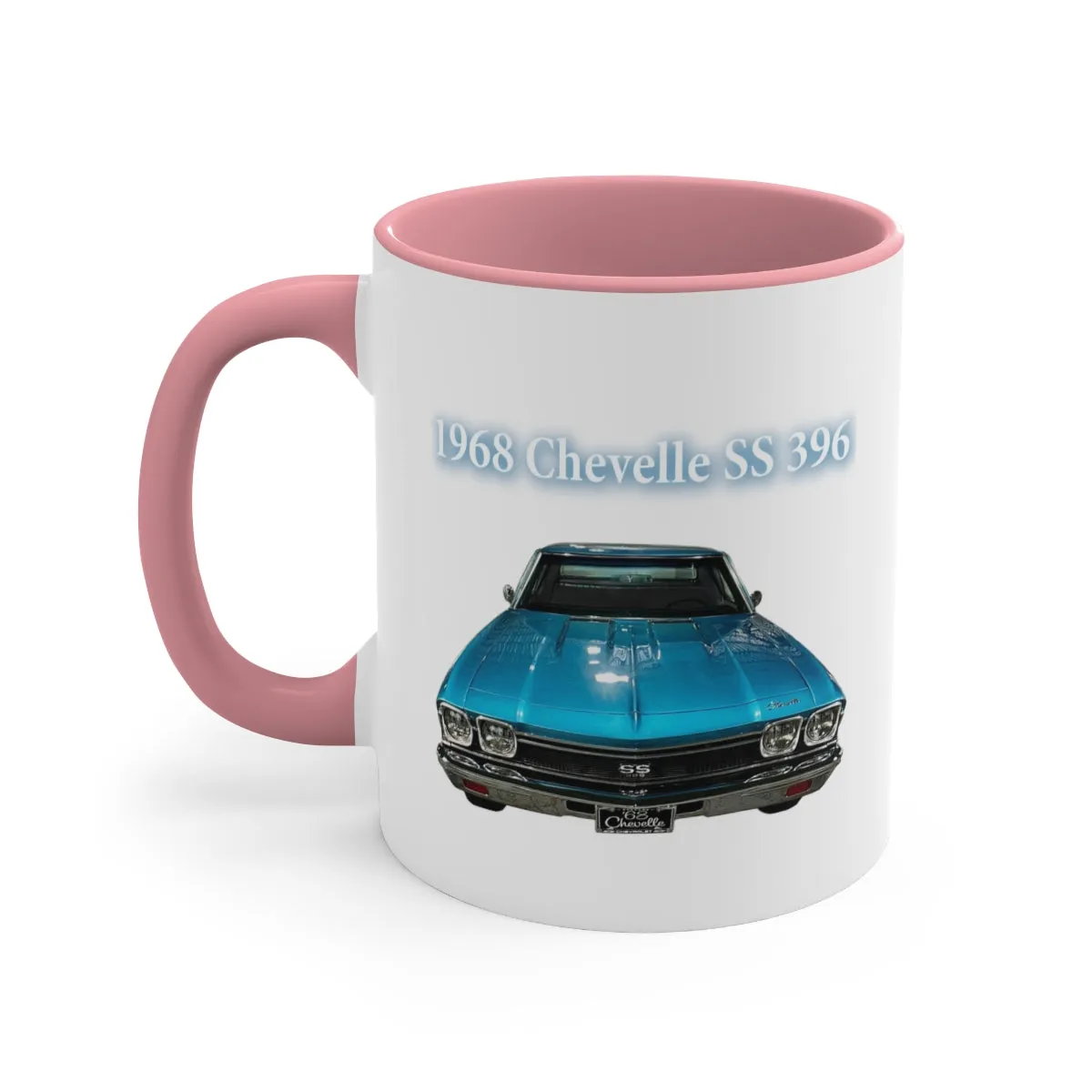 Tripoli Turquoise Chevelle 1968 SS 396 Accent Coffee Mug, 11oz