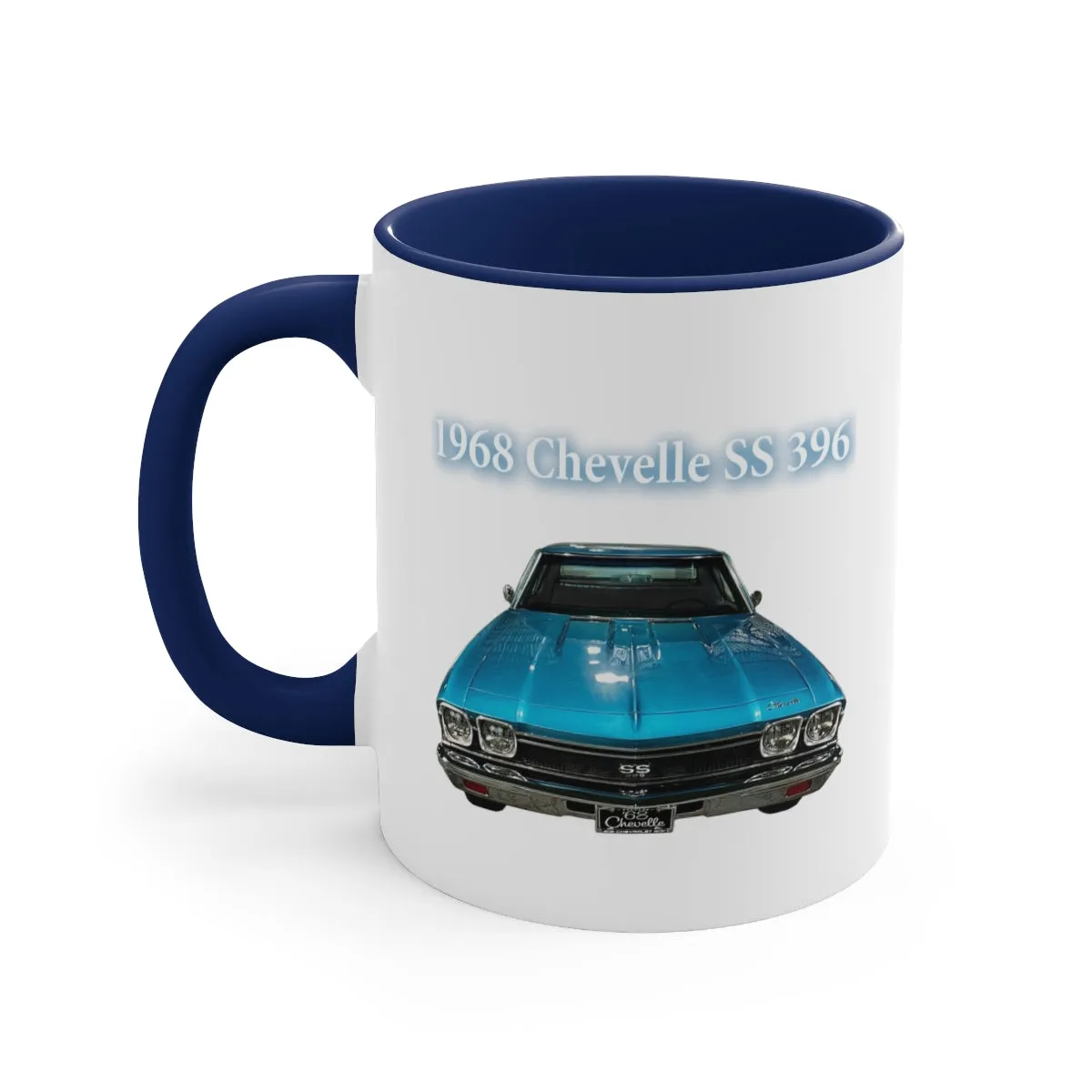 Tripoli Turquoise Chevelle 1968 SS 396 Accent Coffee Mug, 11oz