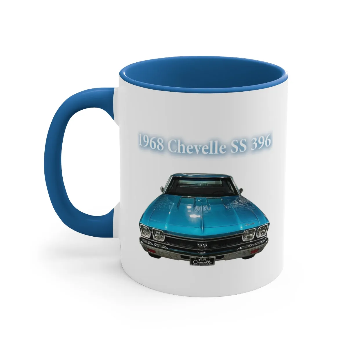 Tripoli Turquoise Chevelle 1968 SS 396 Accent Coffee Mug, 11oz