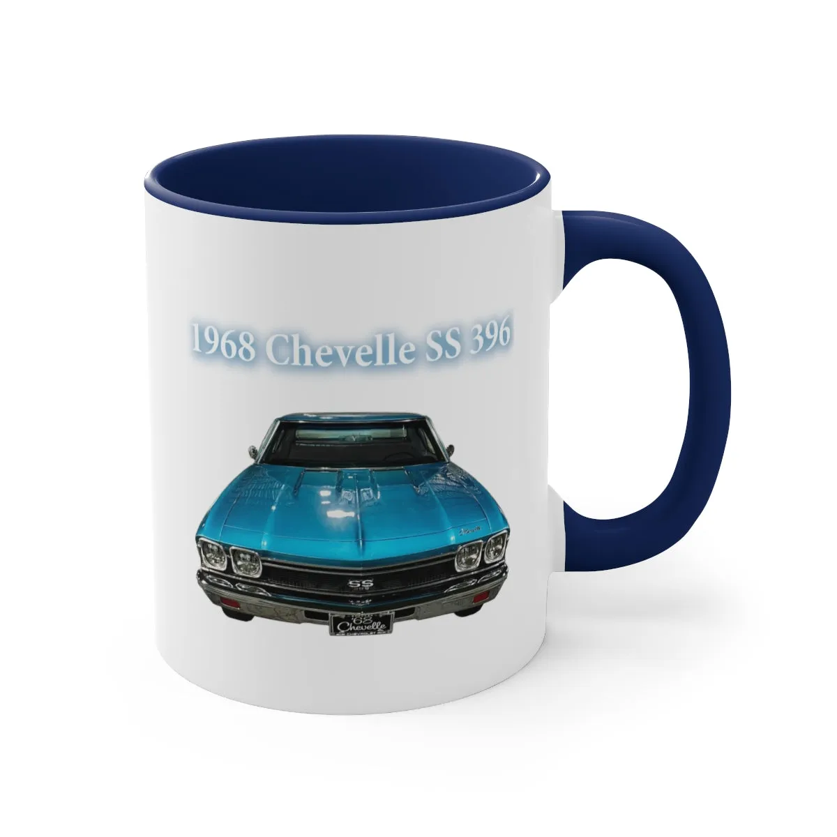 Tripoli Turquoise Chevelle 1968 SS 396 Accent Coffee Mug, 11oz