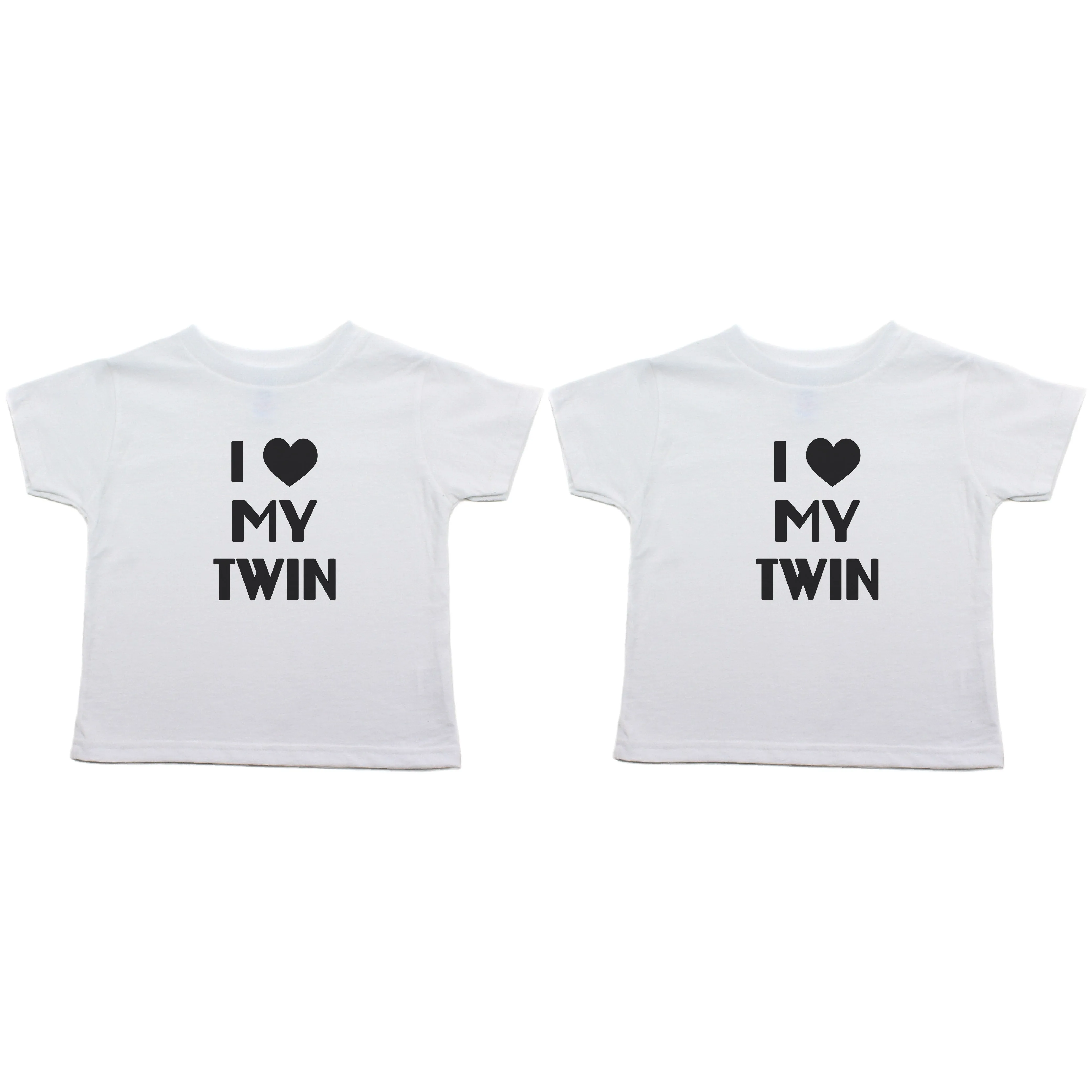 Twin Set I Love My Twin Toddler Short Sleeve T-Shirt