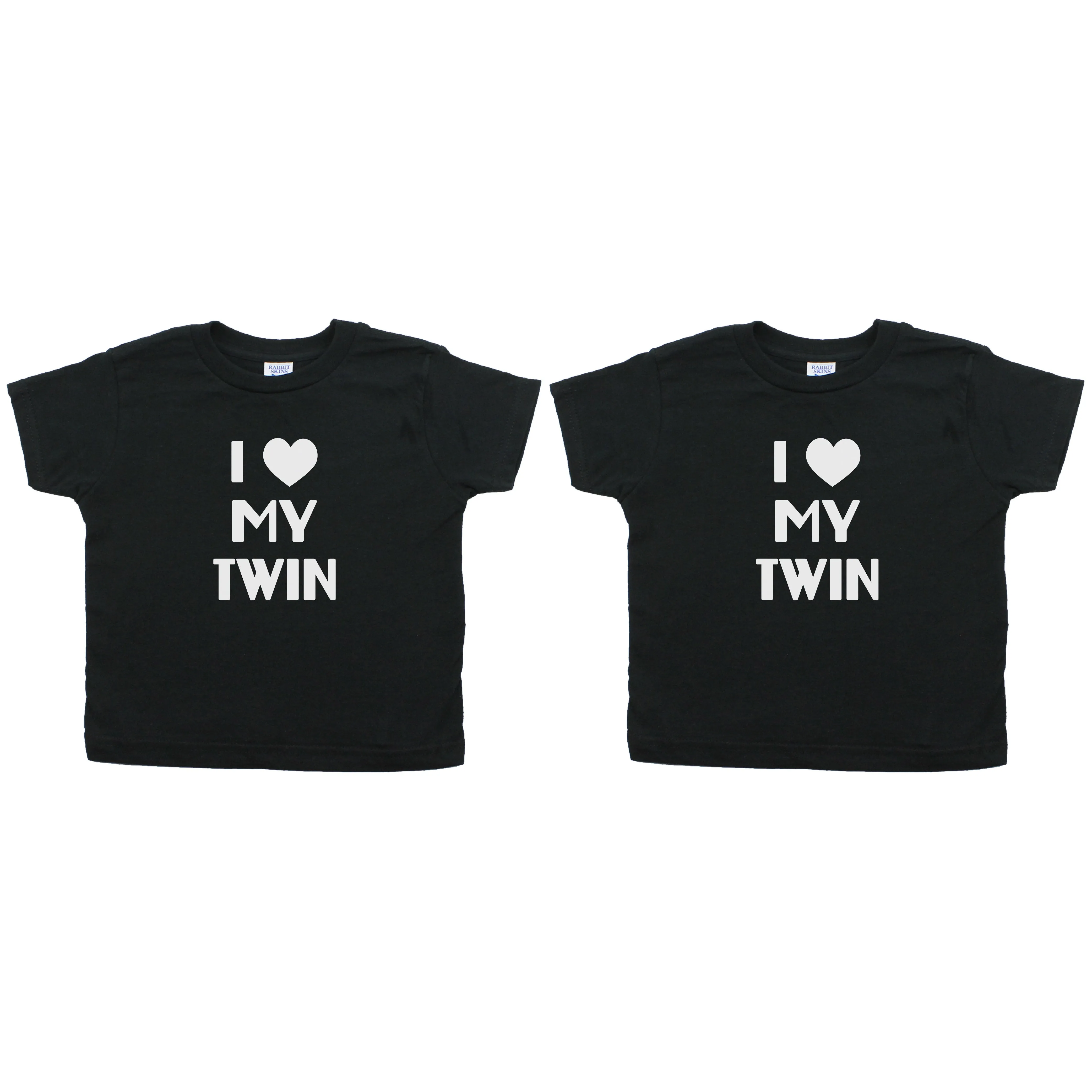 Twin Set I Love My Twin Toddler Short Sleeve T-Shirt