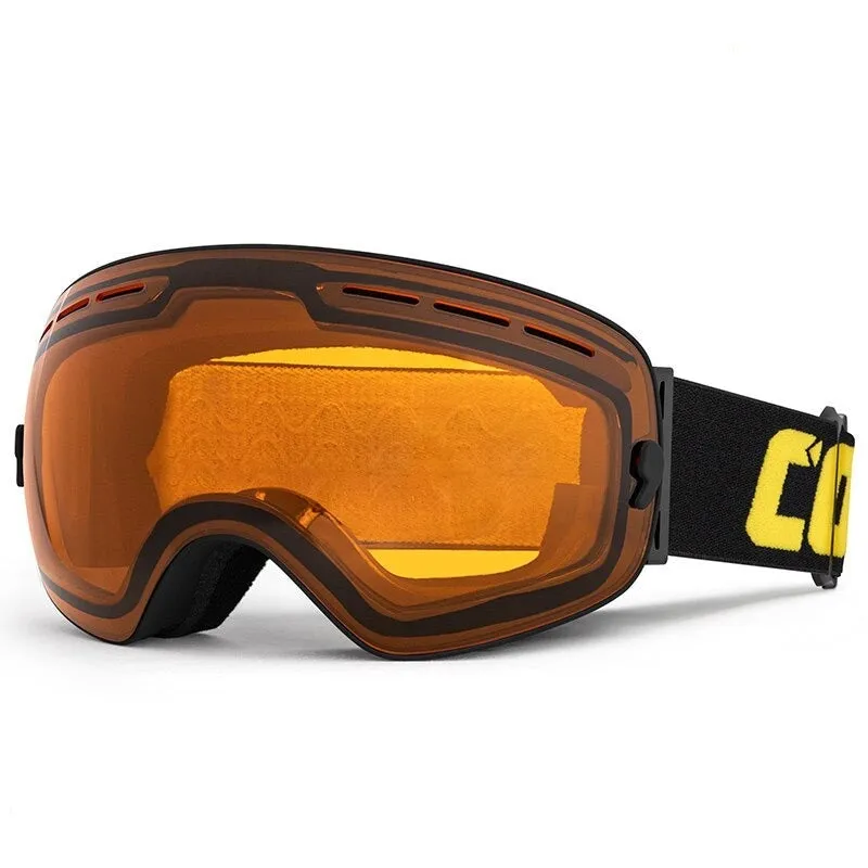 Unisex Double Layers Anti-Fog Ski Glasses