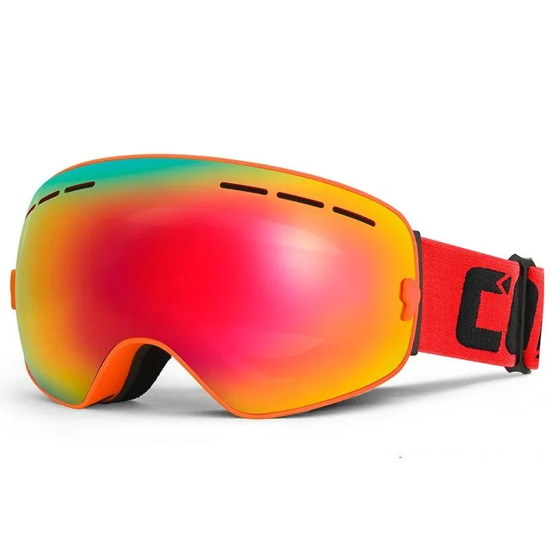 Unisex Double Layers Anti-Fog Ski Glasses