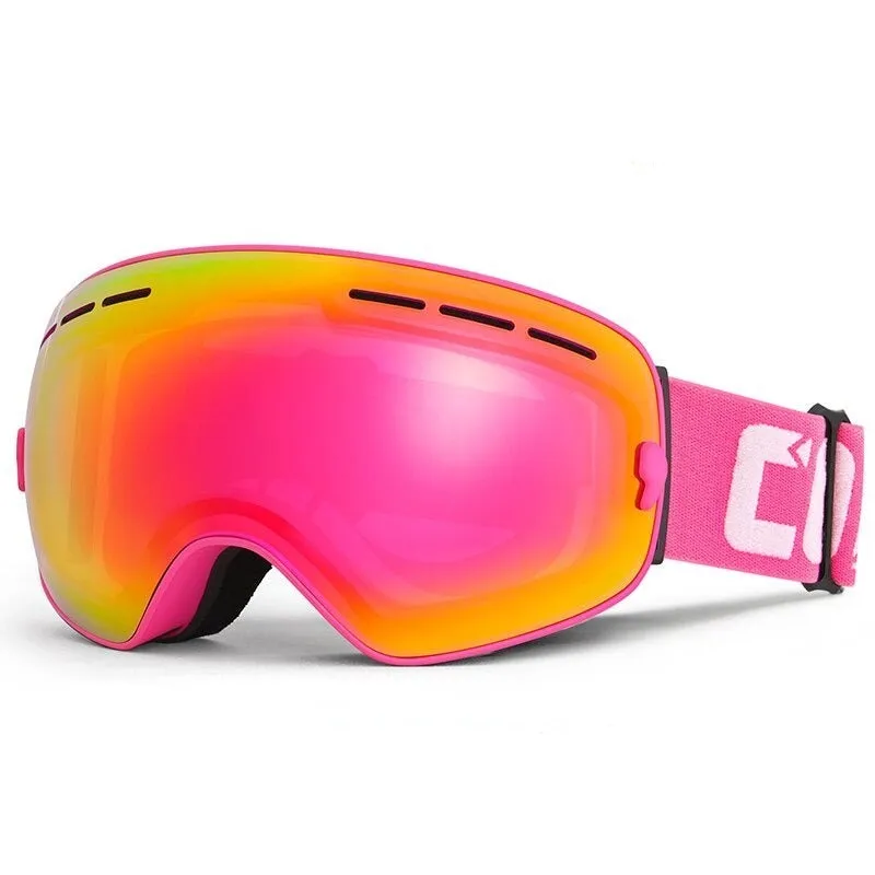 Unisex Double Layers Anti-Fog Ski Glasses