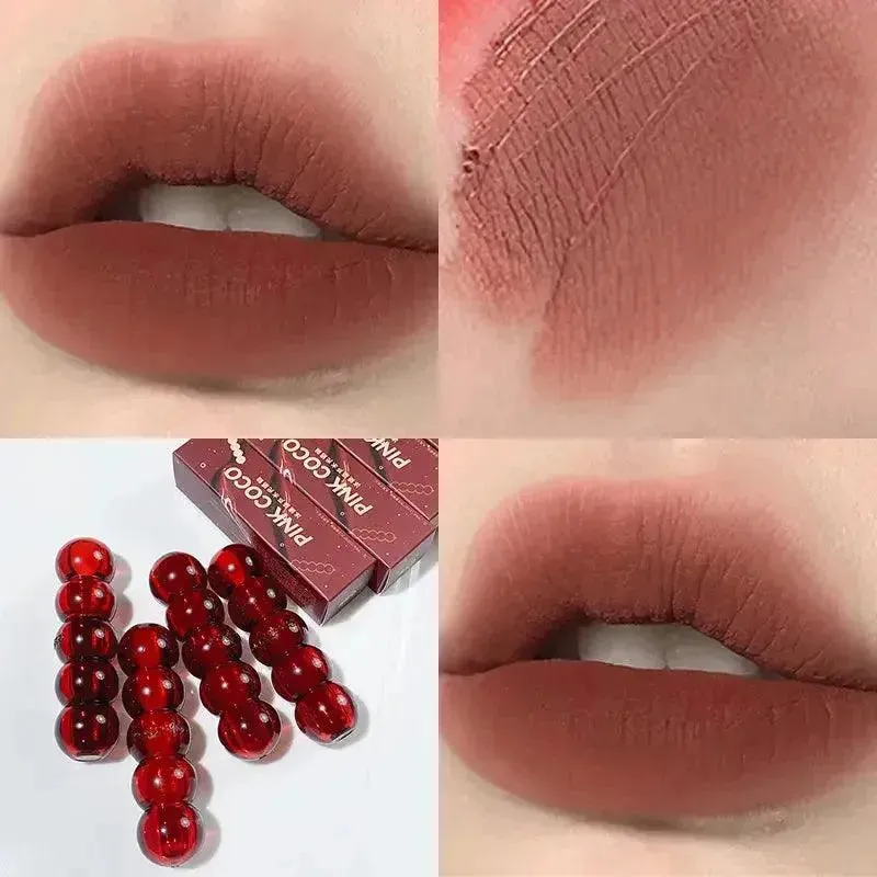 Waterproof Velvet Lipstick - Long-Lasting Matte Nude Lip Tint