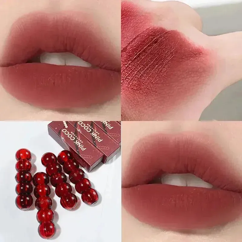 Waterproof Velvet Lipstick - Long-Lasting Matte Nude Lip Tint