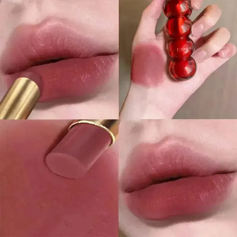 Waterproof Velvet Lipstick - Long-Lasting Matte Nude Lip Tint