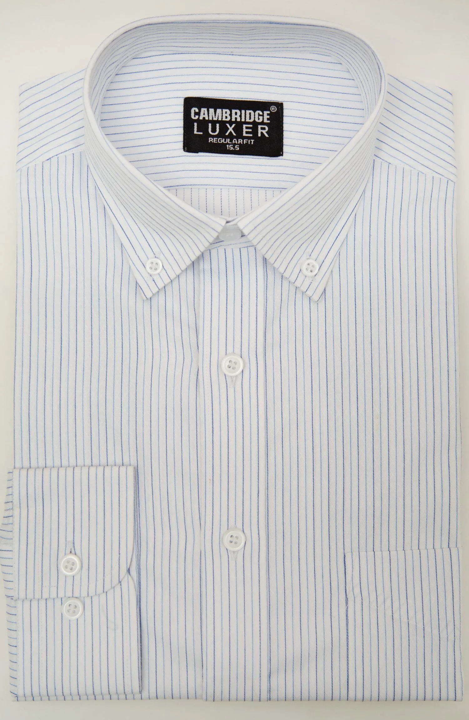 White/Blue Luxer Formal Shirt