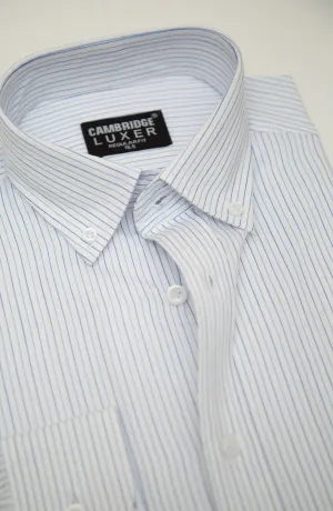 White/Blue Luxer Formal Shirt