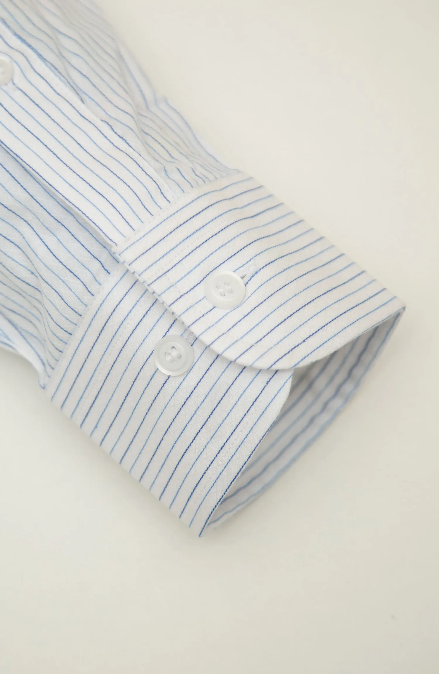 White/Blue Luxer Formal Shirt