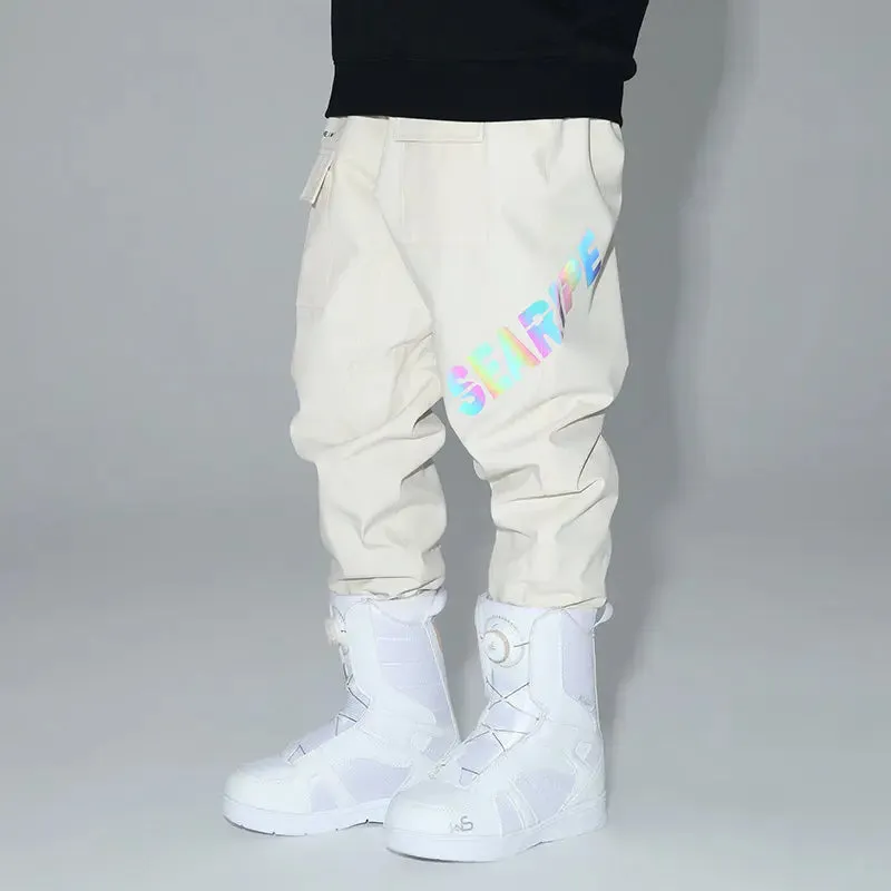 Women Reflective Cargo Ski Pants