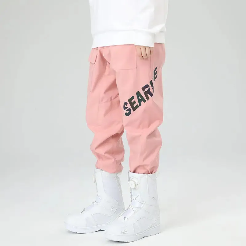 Women Reflective Cargo Ski Pants